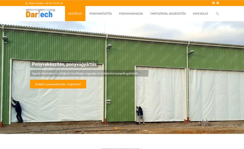 Egyszerű honlap, mobilbarát megoldásokkal